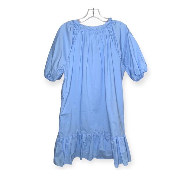 Tuckernuck Hyacinth House Light Blue Mini Gwyn Dress puffy sleeves size large - Picture 14 of 14